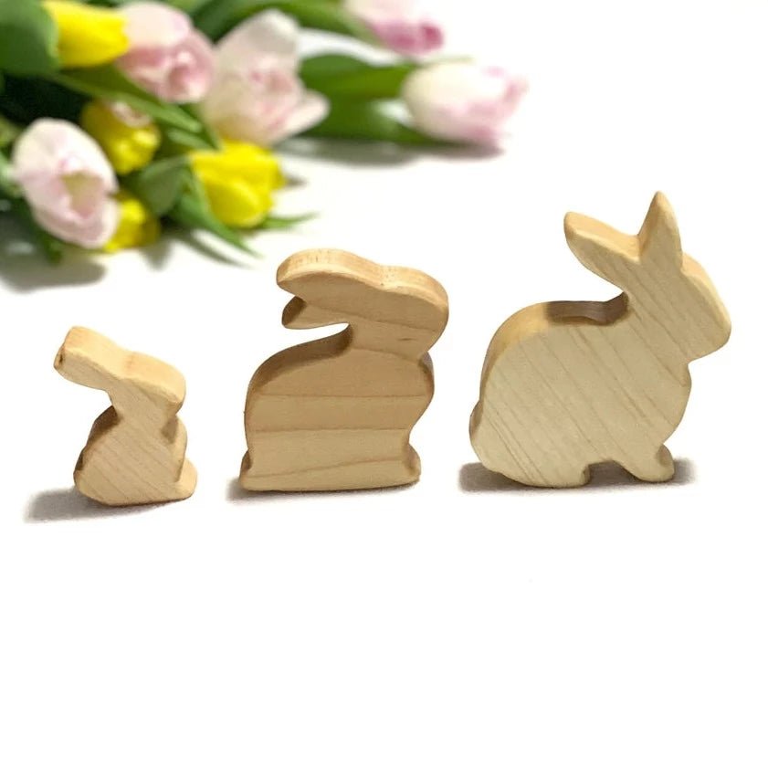 AW & Co. Wooden Toy Bunnies - Huckle + Berry KidsAW & Co.