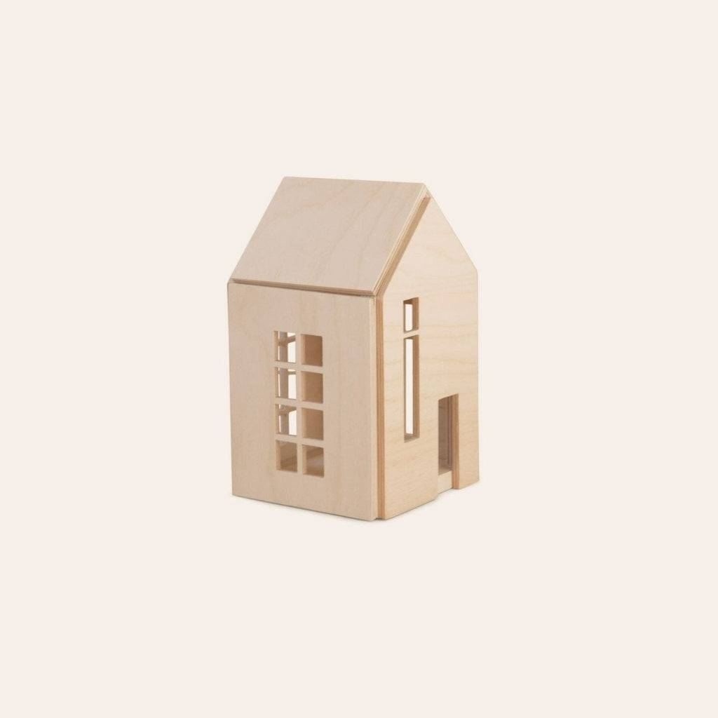 Babai Dollhouse with Magnets - Small Natural - Huckle + Berry KidsBabai
