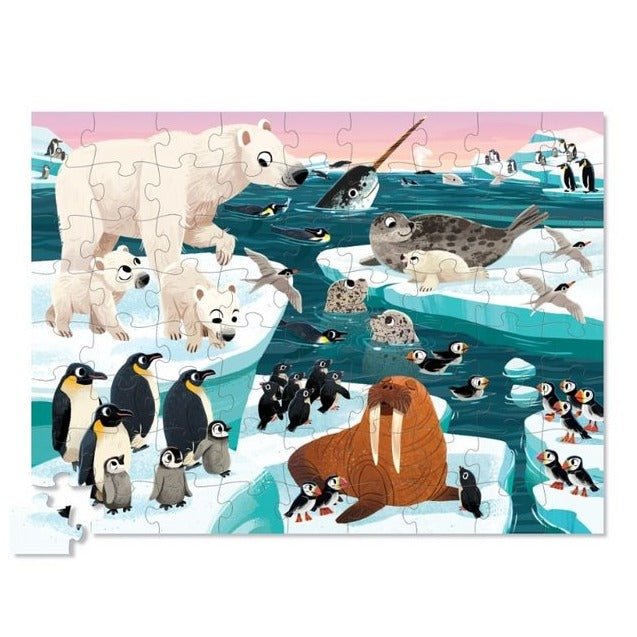 Crocodile Creek 72 Piece Puzzle - Arctic Animals - Huckle + Berry KidsCrocodile Creek