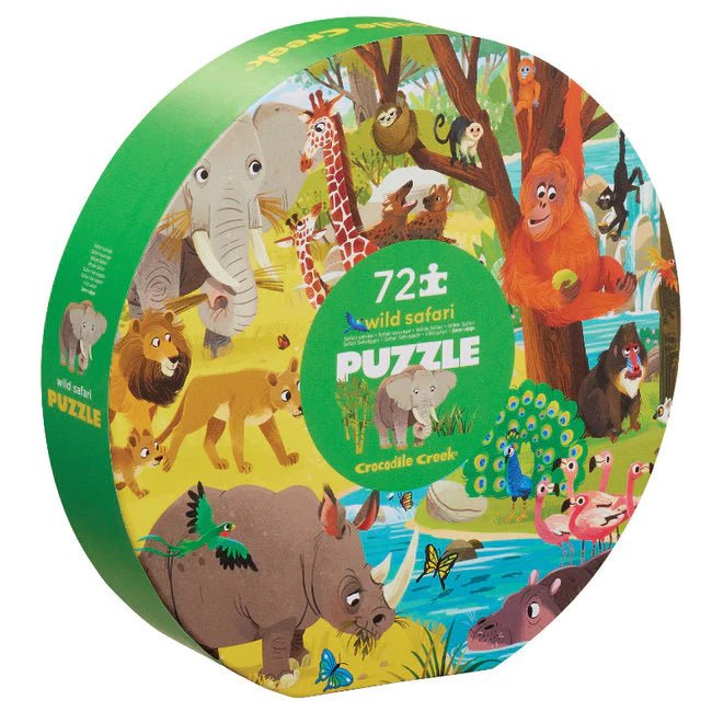 Crocodile Creek 72 Piece Puzzle - Wild Safari - Huckle + Berry KidsCrocodile Creek