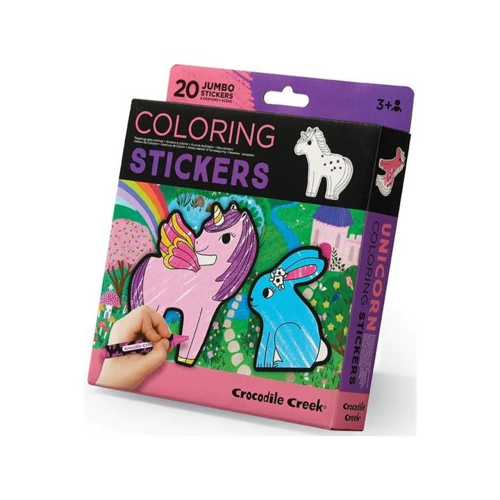 Crocodile Creek Colouring Stickers - Unicorn - Huckle + Berry KidsCrocodile Creek