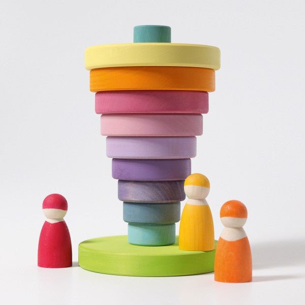Grimms Conical Tower Large Pastel - Huckle + Berry KidsGrimms