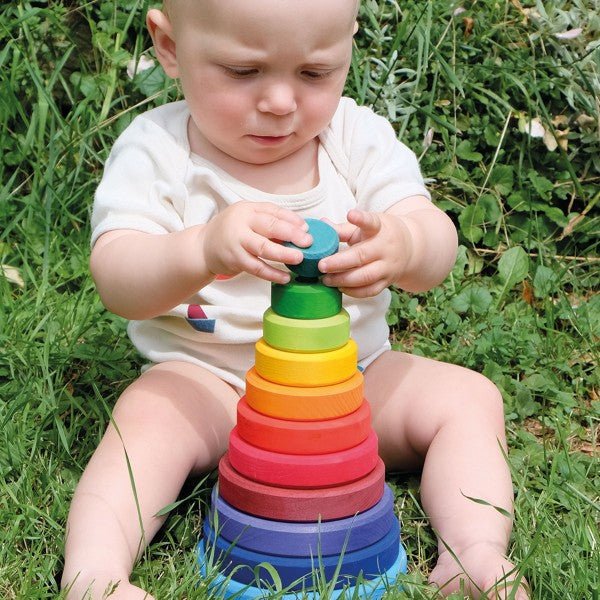 Grimms Conical Tower Large Rainbow - Huckle + Berry KidsGrimms