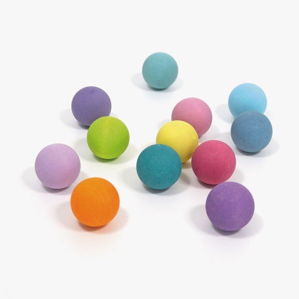 Grimms Wooden Balls - Small Pastel - Huckle + Berry KidsGrimms