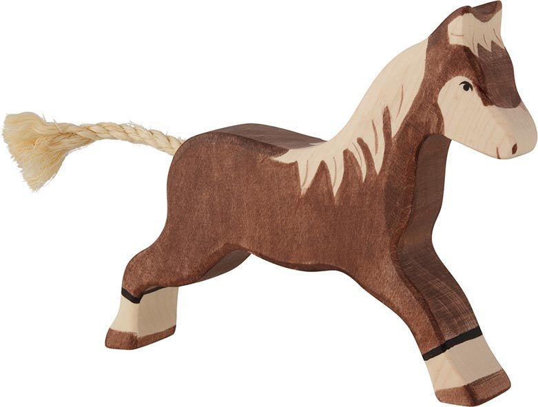Holtztiger Horse running dark brown - Huckle + Berry KidsHoltztiger
