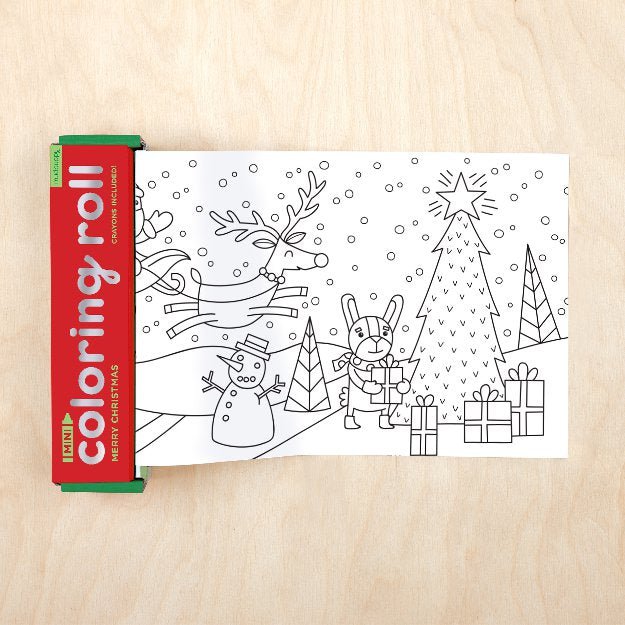 Mini Coloring Roll - Merry Christmas - Huckle + Berry KidsMud Puppy