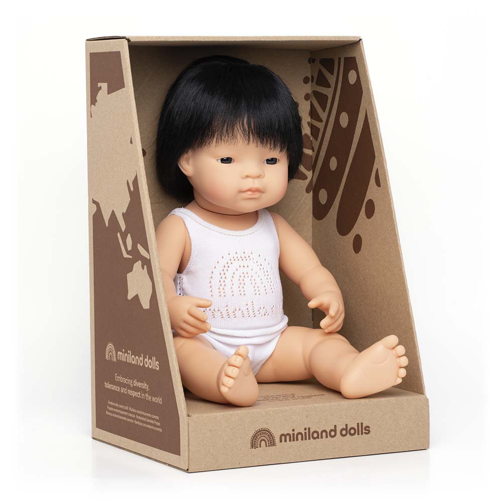 Miniland Asian Boy Baby Doll - Huckle + Berry KidsMiniland