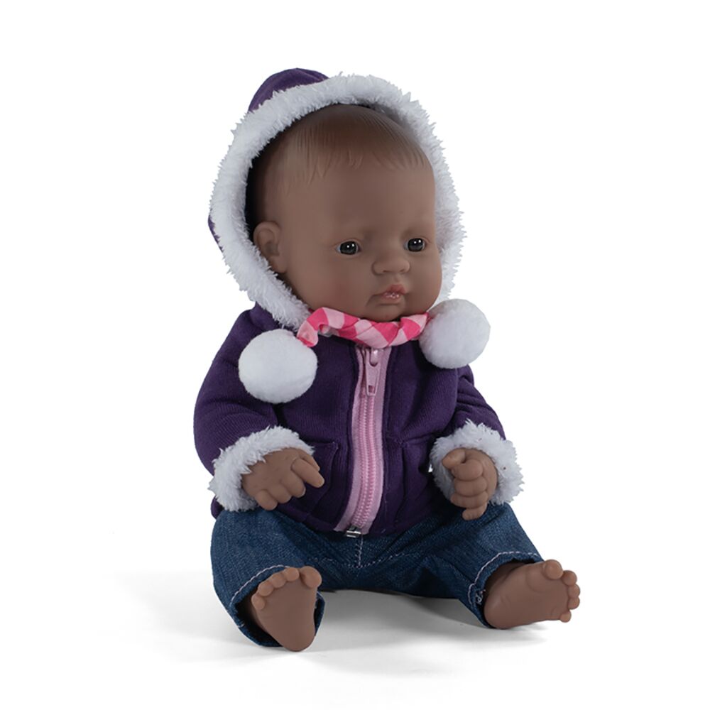 Miniland Hispanic Girl Baby Doll 12 5/8" - Huckle + Berry KidsMiniland