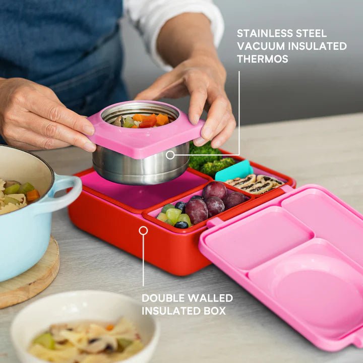 OmieBox Insulated Bento - Pink Berry - Huckle + Berry KidsOmie Life
