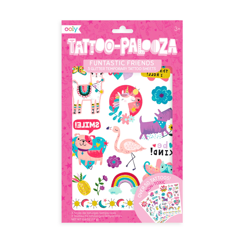 Ooly Tattoo Palozza - Temporary Glitter Tattoo Funtastic Friends - Huckle + Berry KidsOoly