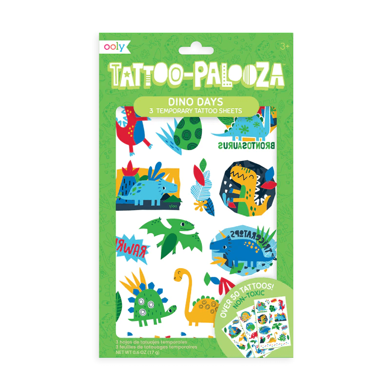 Ooly Tattoo Palozza - Temporary Tattoo Dino Days - Huckle + Berry KidsOoly