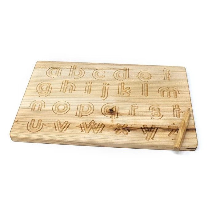 Oyuncak House Wooden Lowercase Alphabet Tracing Board - Huckle + Berry KidsOyuncak House